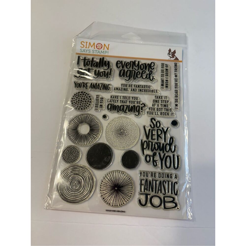 Simon Says Clear Cling Stamps AMAZING sss201898